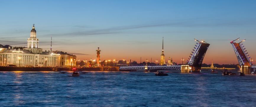 Картина на холсте Ночной мост, арт hd1536101